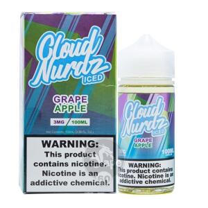 خرید جویس انگور سیب یخ کلود نوردز (100میل) CLOUD NURDZ GRAPE APPLE ICED