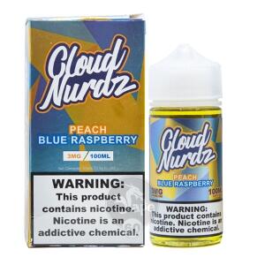 خرید جویس هلو تمشک کلود نوردز (100میل) CLOUD NURDZ PEACH BLUERAZZ