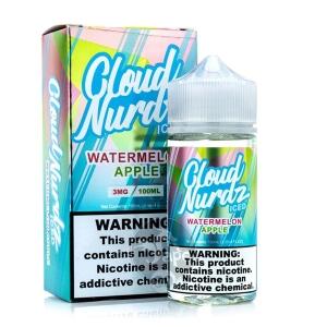 فروش جویس هندوانه سیب یخ کلود نوردز (100میل) CLOUD NURDZ WATERMELON APPLE ICED