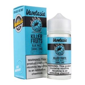 خرید جویس تمشک آبی ویپ تازیا (100میل) VAPETASIA KILLER FRUITS BLUE RAZZ