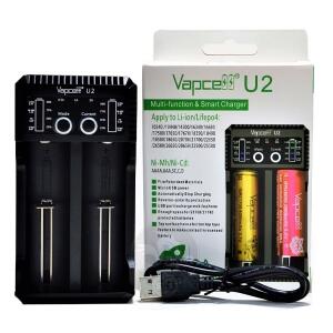 خرید شارژر دوتایی یو 2 ویپ سل VAPCELL U2